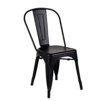 MESA BOLTON + 4 SILLAS BOLTON Negro mate