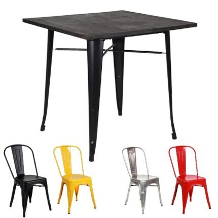 MESA BOLTON + 4 SILLAS BOLTON — silla para restaurante y comedor