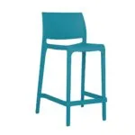 silla sensilla turqueza polipropileno para exterior y restaurante