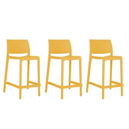 Set Banco Sensilla 3 o 4 Piezas Amarillo