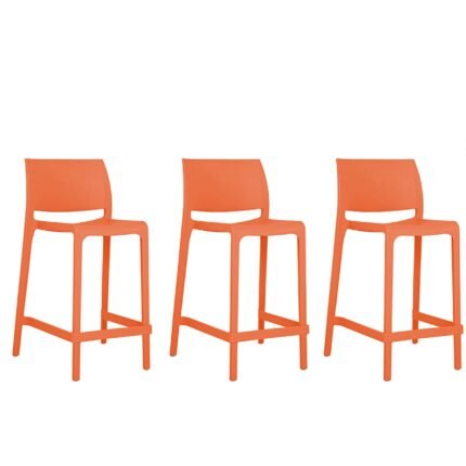 Set Banco Sensilla 3 o 4 Piezas Naranja