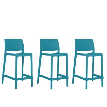 Set Banco Sensilla 3 o 4 Piezas Azul Turquesa