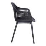 silla plastico negra