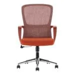 silla naranja oficina