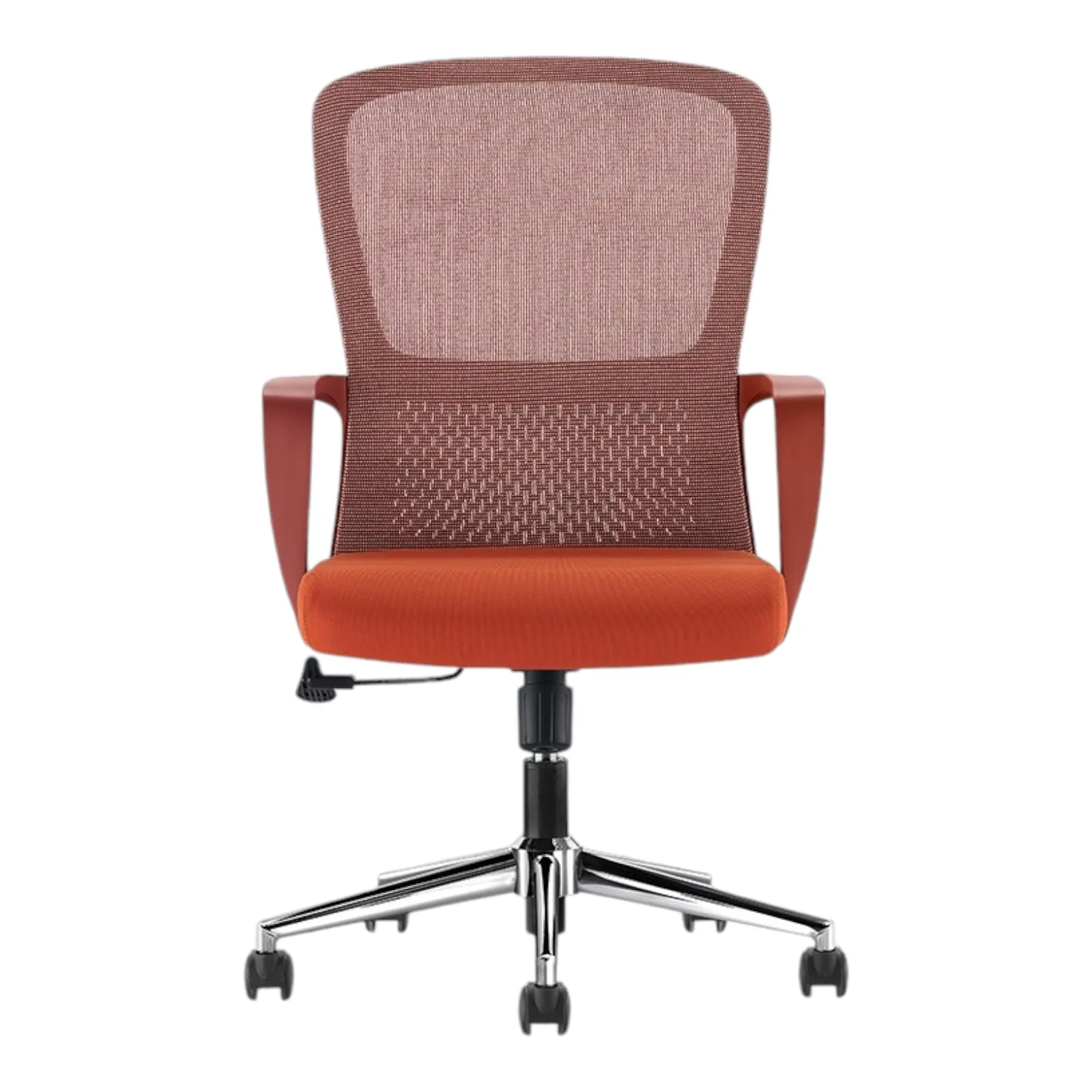 silla naranja oficina