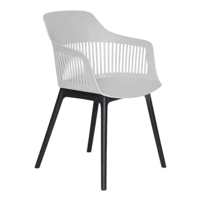 silla blanco plastico