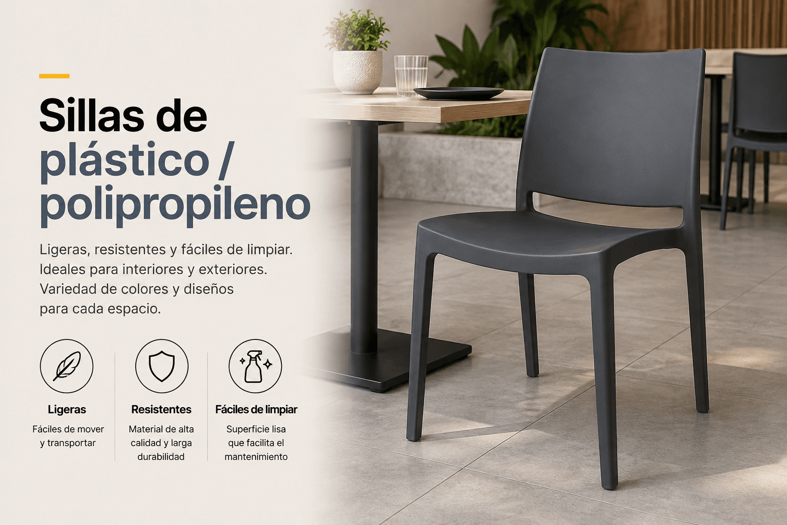 Sillas de plástico de SillasMX