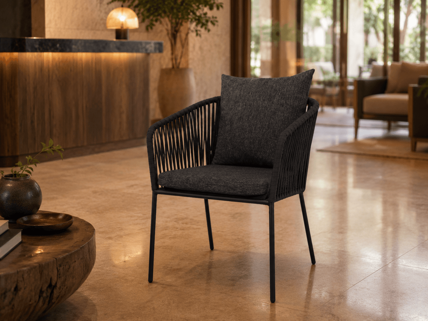 Silla para hotel en espacio comercial