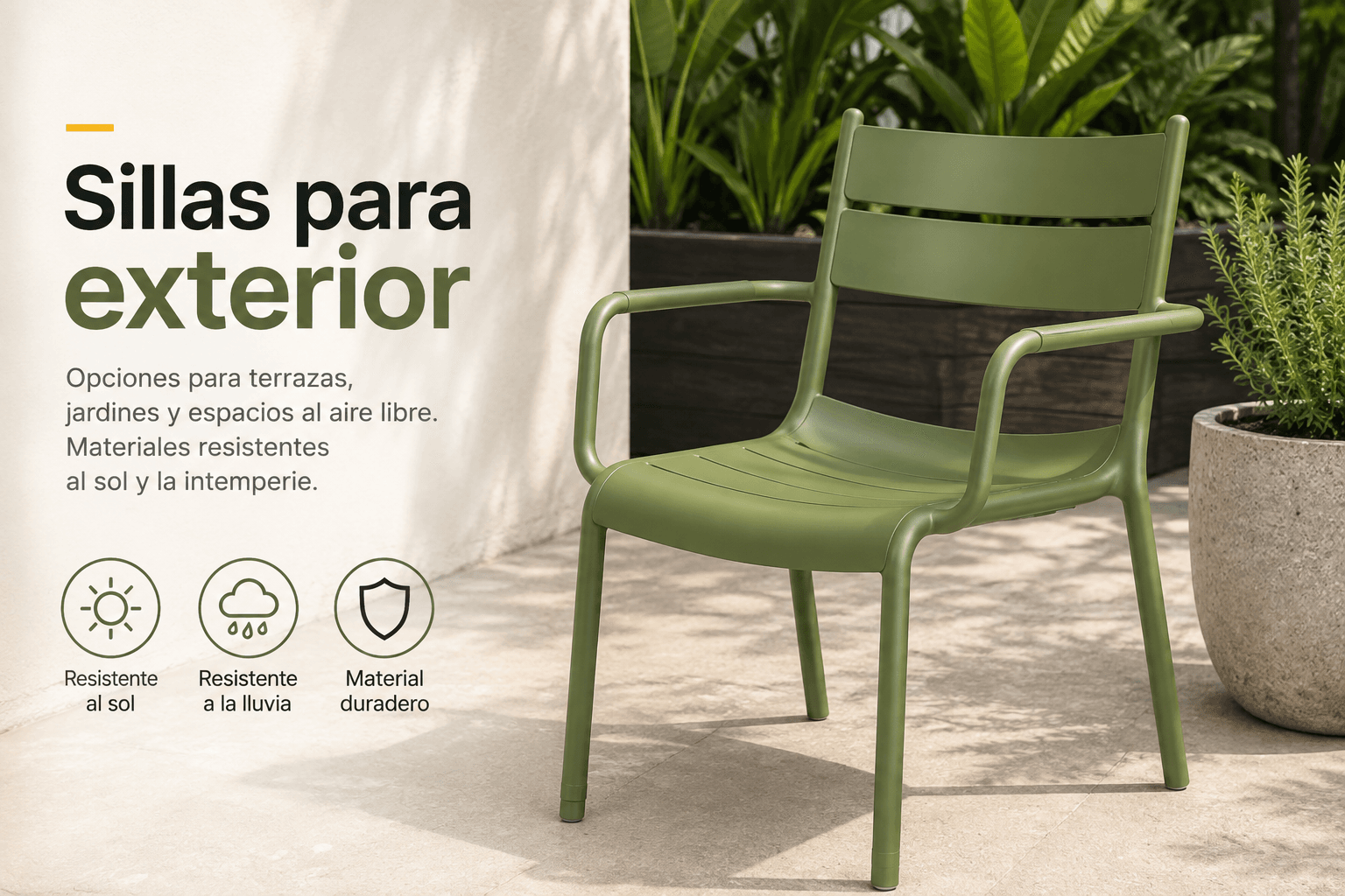 Sillas para exterior y terrazas de SillasMX