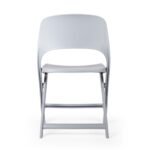 Silla de comedor para cafetería Silla Plegable color gris