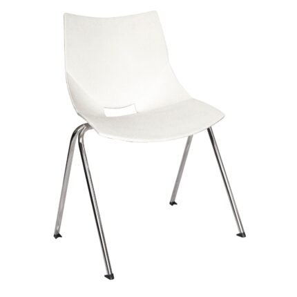 Silla Shell Visitante blanco