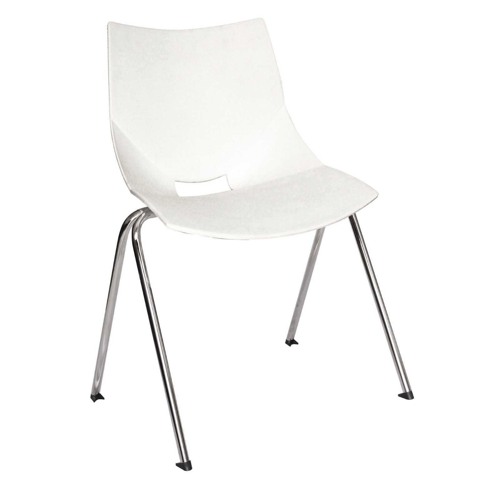 OHV-37blanco-cuadrada Silla Shell Visitante - Imagen 1