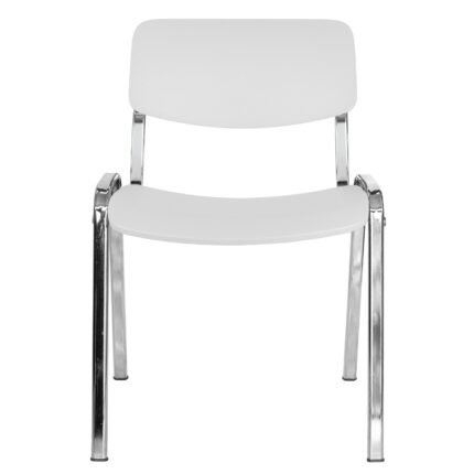Silla Milk Cromada blanco