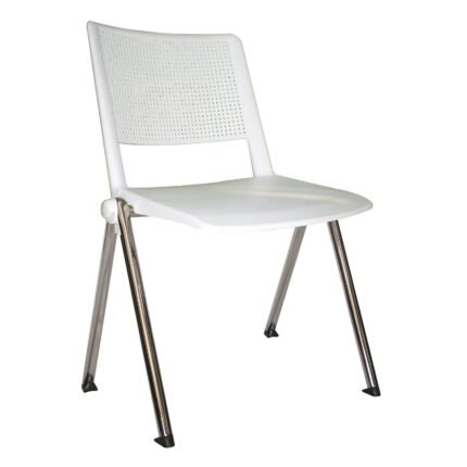 Silla Revolution Cromo blanco