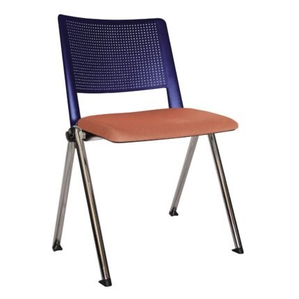 Silla Revolution Cromo Azul marino arenilla