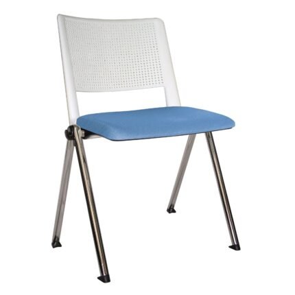 Silla Revolution Cromo Blanco celeste