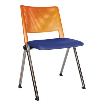 Silla Revolution Cromo Naranja cobalto