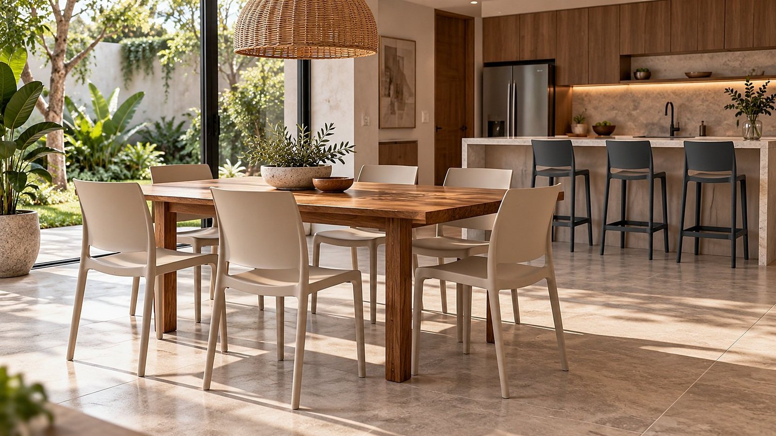 Casa con Silla Sensilla y Banco Sensilla
